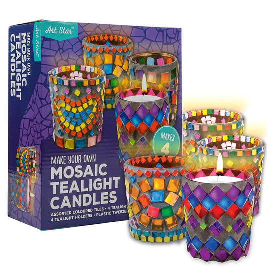 DIY Mosaic Tealight Candles