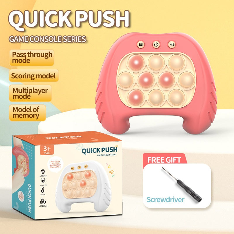 Electronic Light Up Pop Quick Push Game