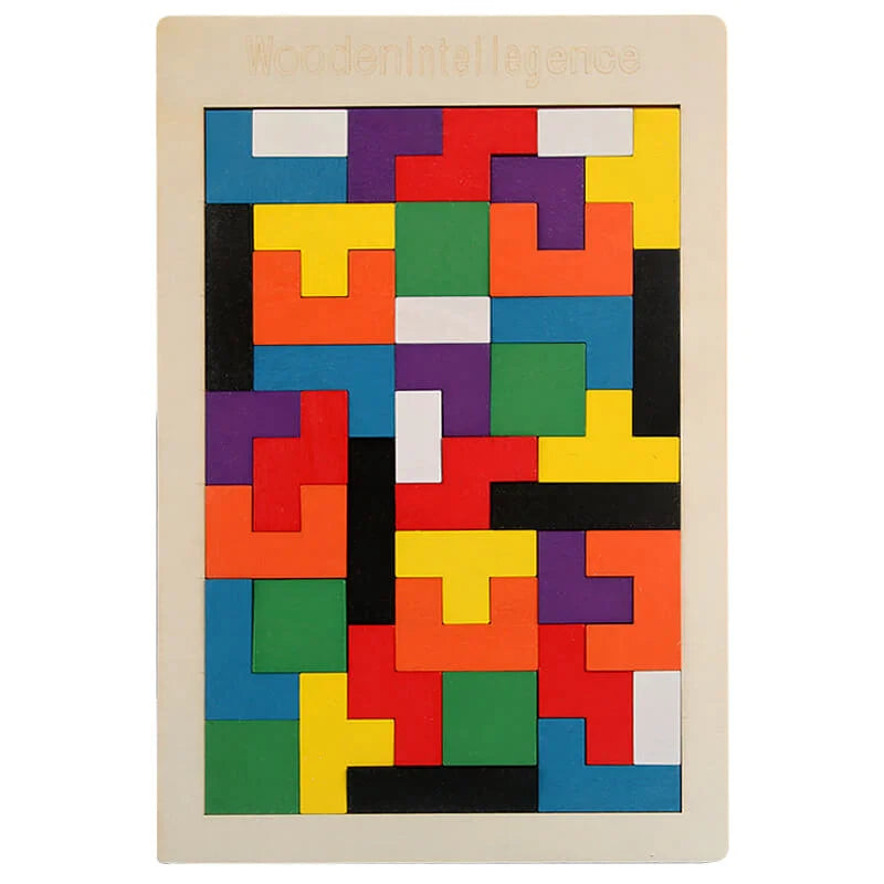 Wooden Tetris Puzzle